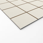 Grid (Cream/Chocolate) Welcome Mat Gallery Image 2