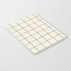 Grid (Cream/Chocolate) Notebook Gallery Image 3
