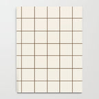 Grid (Cream/Chocolate) Notebook Gallery Image 4