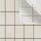 Grid (Cream/Chocolate) Wall Tapestry Gallery Image 3
