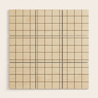 Grid (Cream/Chocolate) Wood Wall Art Gallery Image 1