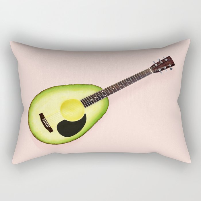 AVOCADO GUITAR Rectangular Pillow Gallery Image 1