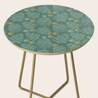 Winter & Woodsy Pine Trees in Forest Green Side Table Gallery Image 2