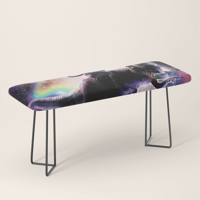 Galaxy Cat On Dinosaur Unicorn In Space Bench Gallery Image 1