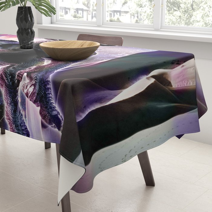 Galaxy Cat On Dinosaur Unicorn In Space Tablecloth Gallery Image 3