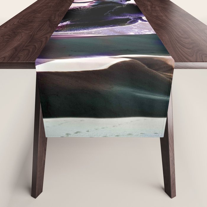 Galaxy Cat On Dinosaur Unicorn In Space Table Runner Gallery Image 1