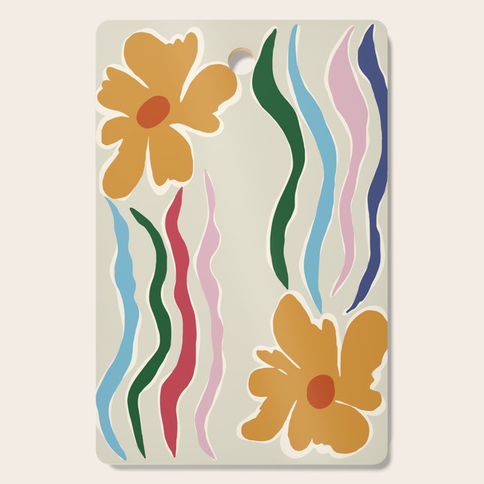 Floral Kite Cutting Board Gallery Image 1