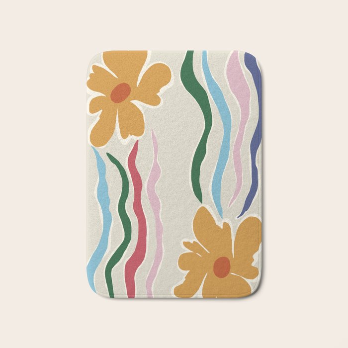 Floral Kite Bath Mat Gallery Image 1