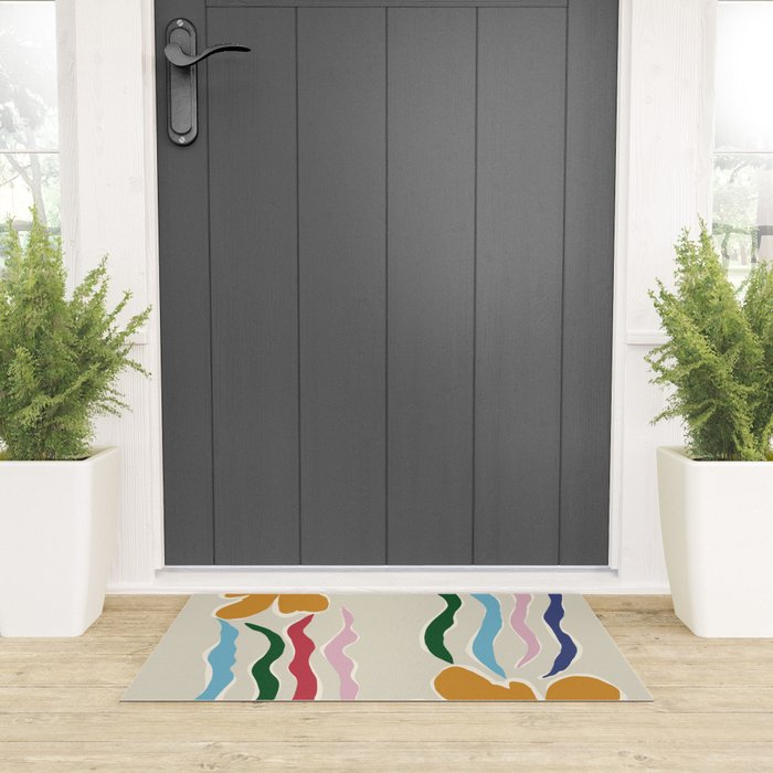 Floral Kite Welcome Mat Gallery Image 3