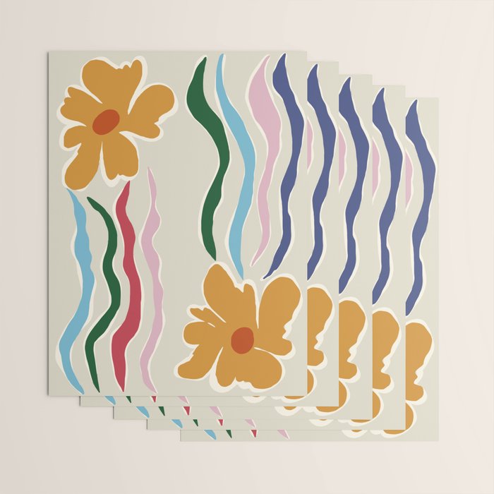 Floral Kite Wrapping Paper Gallery Image 3