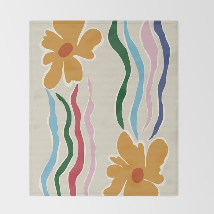 Floral Kite Throw Blanket Gallery Image 2