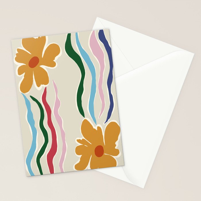 Floral Kite Stationery Card Gallery Image 2