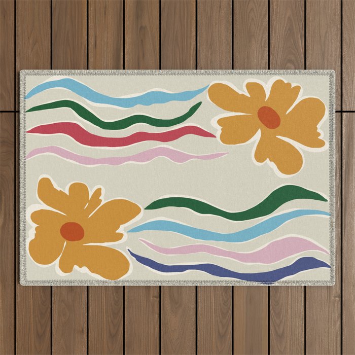 Floral Kite Outdoor Rug Gallery Image 1