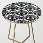Black & White Cryptid Damask Side Table Gallery Image 2