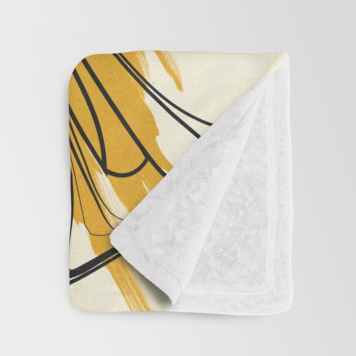 Abstract Minimal Musical Instrument 4 Throw Blanket Gallery Image 3