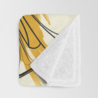 Abstract Minimal Musical Instrument 4 Throw Blanket Gallery Image 3
