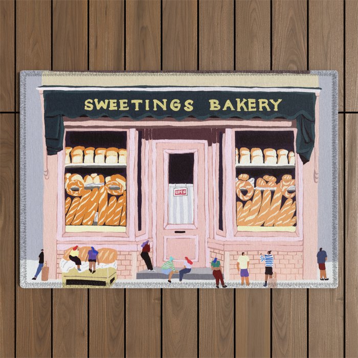 Sweetings Bakery Outdoor Rug Gallery Image 1