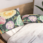 Minhwa(Korean traditional/folk art): Peony Flowers and Rock Pillow Sham Gallery Image 2