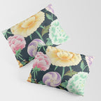 Minhwa(Korean traditional/folk art): Peony Flowers and Rock Pillow Sham Gallery Image 3