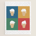 Cat Ice Cream 2x2 Jigsaw Puzzle Gallery Image 1