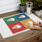 Cat Ice Cream 2x2 Outdoor Rug Gallery Image 2