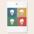Cat Ice Cream 2x2 Cutting Board Gallery Image 1