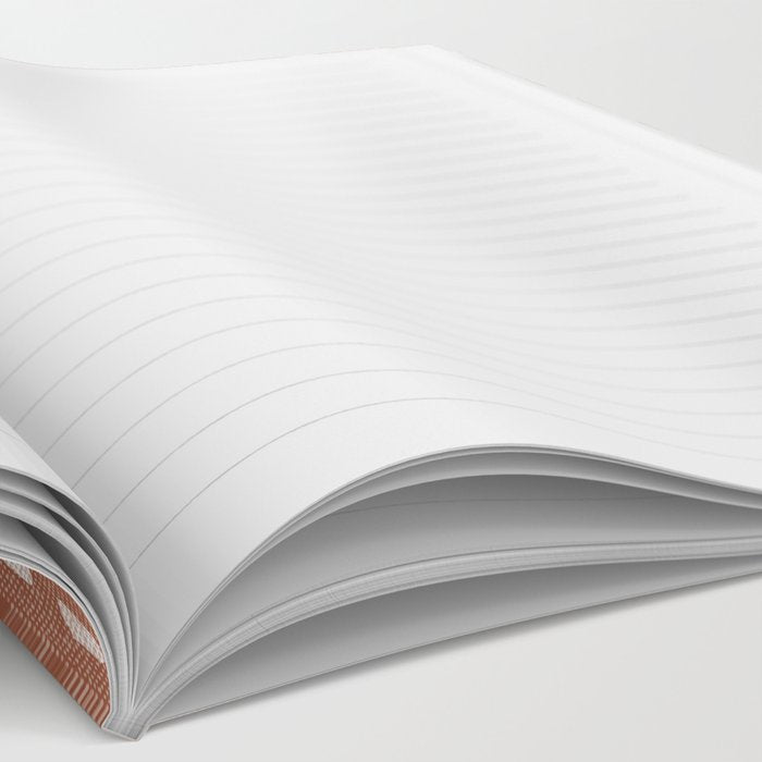 boho vertical stitch - terracotta Notebook Gallery Image 2