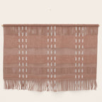 boho vertical stitch - terracotta Wall Hanging Gallery Image 1