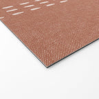 boho vertical stitch - terracotta Welcome Mat Gallery Image 2