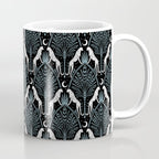 Night Cheetahs - black, white, and blue Coffee Mug Gallery Image 1