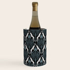 Night Cheetahs - black, white, and blue Wine Chiller Gallery Image 3