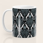 Night Cheetahs - black, white, and blue Coffee Mug Gallery Image 3
