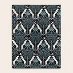 Night Cheetahs - black, white, and blue Notebook Gallery Image 4