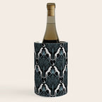 Night Cheetahs - black, white, and blue Wine Chiller Gallery Image 2
