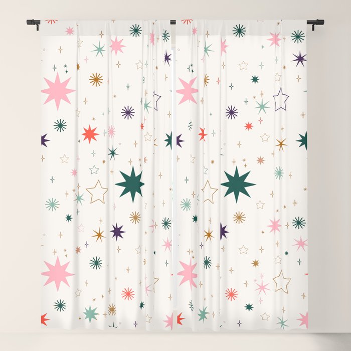 Whimsical Celestial Stars Seamless Pattern Window Curtain Gallery Image 5
