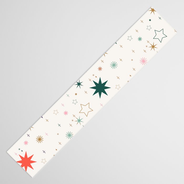 Whimsical Celestial Stars Seamless Pattern Table Runner Gallery Image 3