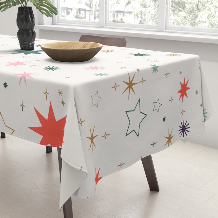 Whimsical Celestial Stars Seamless Pattern Tablecloth Gallery Image 3