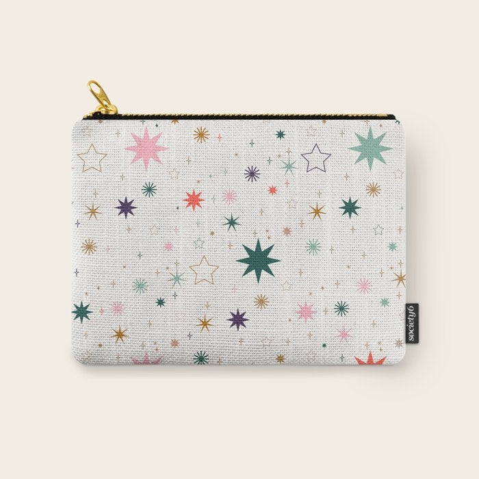 Whimsical Celestial Stars Seamless Pattern Carry All Pouch Gallery Image 1