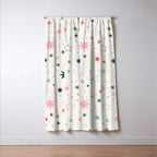 Whimsical Celestial Stars Seamless Pattern Window Curtain Gallery Image 3