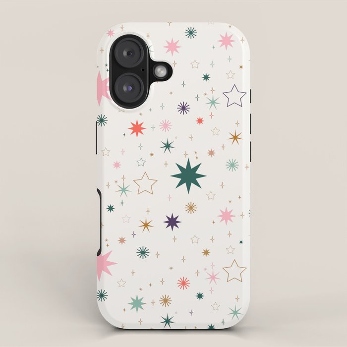 Whimsical Celestial Stars Seamless Pattern iPhone Case Gallery Image 1