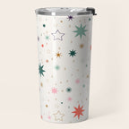 Whimsical Celestial Stars Seamless Pattern Travel Mug Gallery Image 2