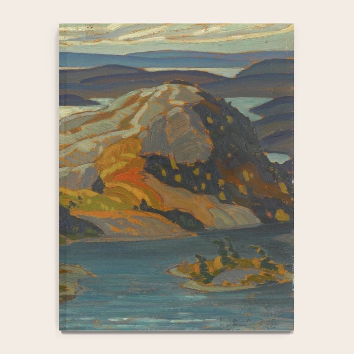 Canadian Landscape Oil Painting Franklin Carmichael Art Nouveau Post-Impressionism Grace Lake 1931 Notebook Gallery Image 4