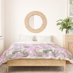 Lovely lilac exotic flowers L Duvet Cover Gallery Image 3