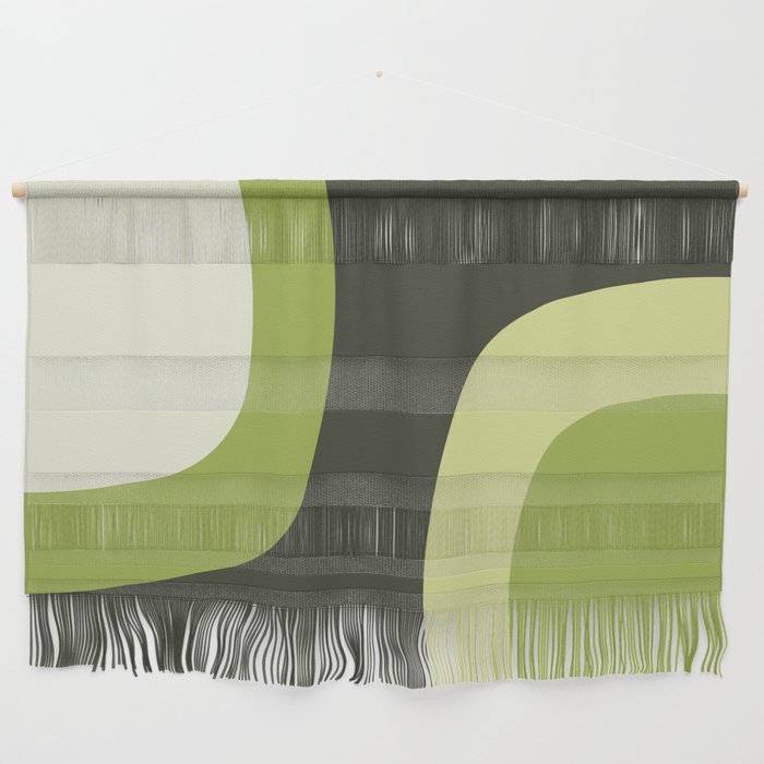 Scandinavian Minimalist Art Chartreuse Wall Hanging Gallery Image 1