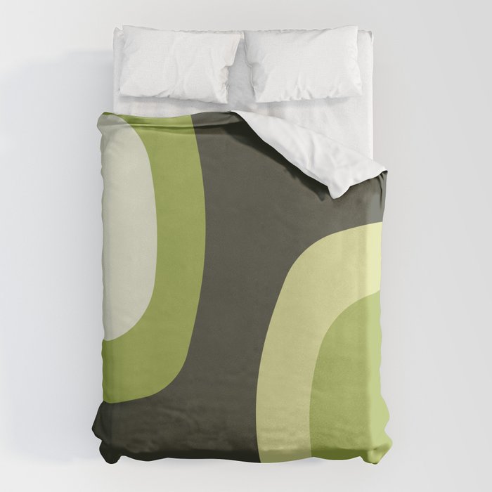 Scandinavian Minimalist Art Chartreuse Duvet Cover Gallery Image 1