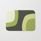 Scandinavian Minimalist Art Chartreuse Bath Mat Gallery Image 1
