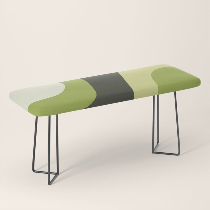 Scandinavian Minimalist Art Chartreuse Bench Gallery Image 1