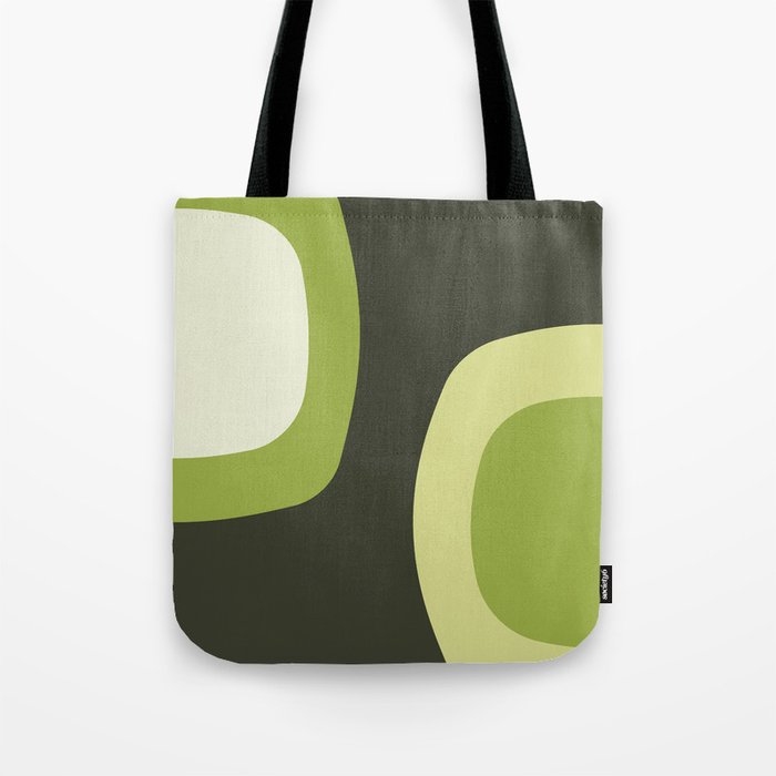 Scandinavian Minimalist Art Chartreuse Tote Bag Gallery Image 1