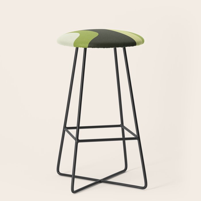 Scandinavian Minimalist Art Chartreuse Stool Gallery Image 1