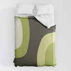 Scandinavian Minimalist Art Chartreuse Duvet Cover Gallery Image 6